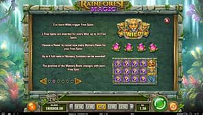 Rainforest Magic Paytable