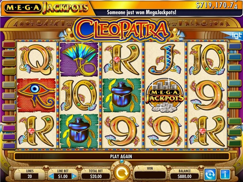 Mega Jackpots Cleopatra - Mobile Slot UK