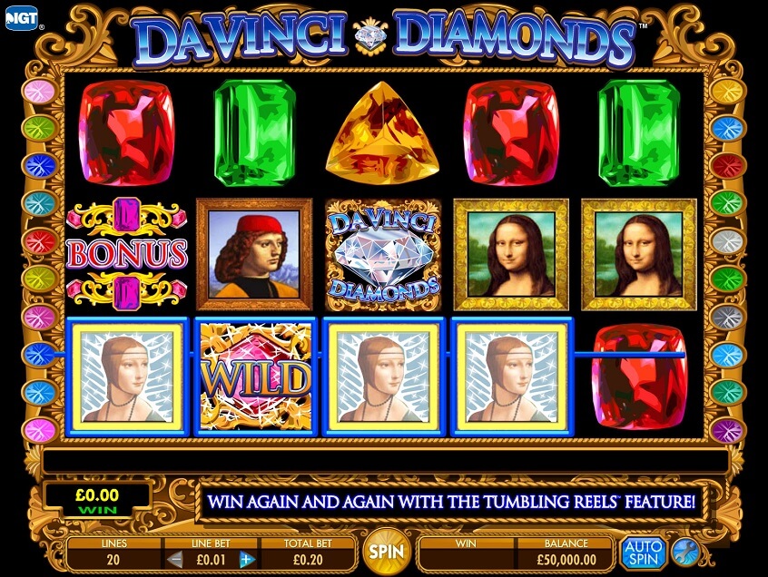 Snapshot from game: Da Vinci Diamonds