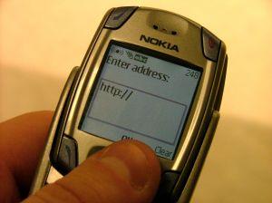 WAP on a Nokia phone