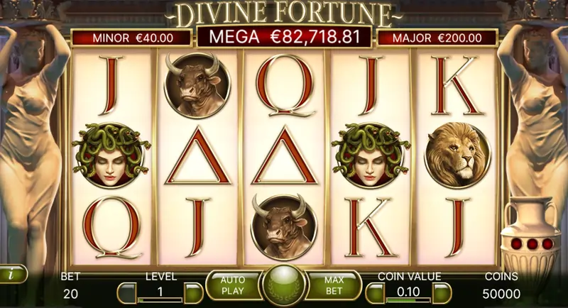 Divine Fortune base game screenshot