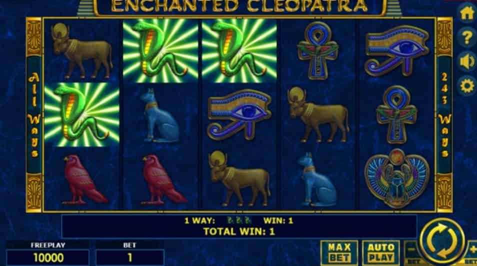 enchanted cleopatra slots game