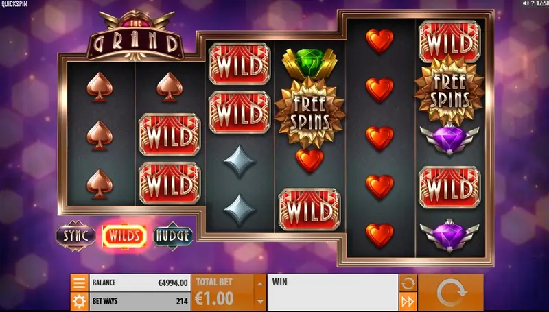 The Grand screenshot with Wild symbols