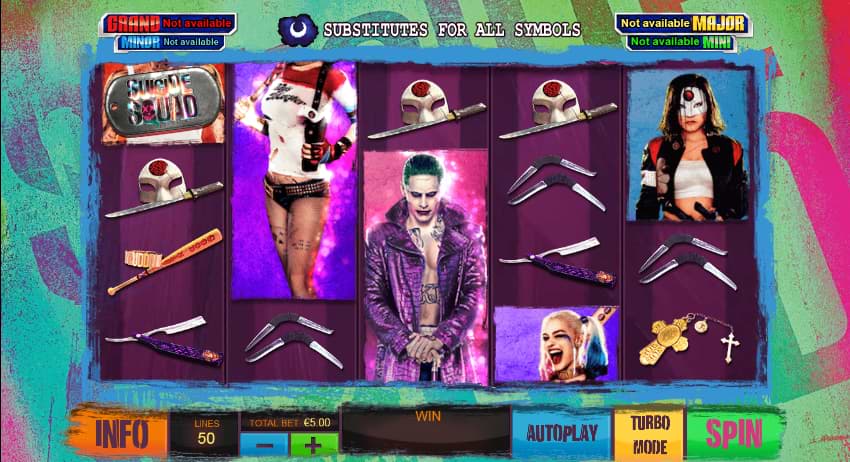 Suicide Squad slot by Playtech