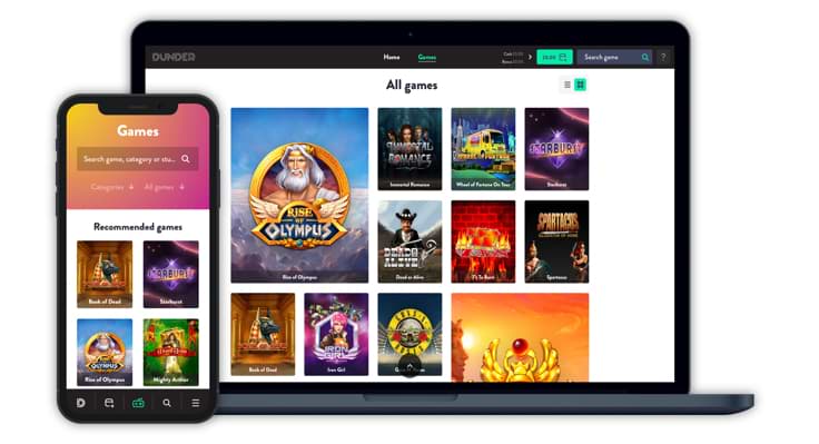 Dunder Casino Is Unique - Mobile & Desktop available