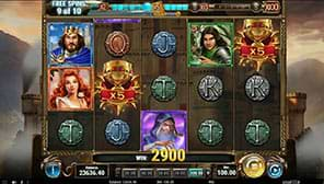 Free spins on the The Sword and The Grail slot machine