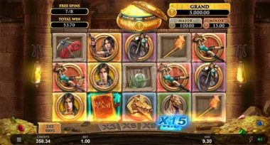 Lara Croft Temples and Tombs free spins