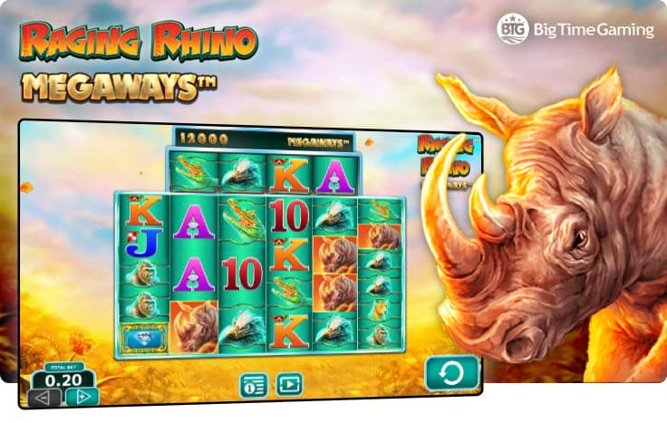 Racing Rhino slot by Big Time Gaming