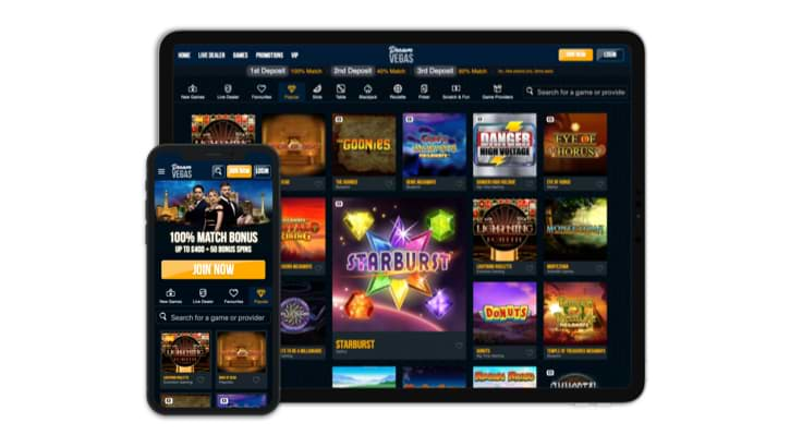 Dream Vegas - Responsive UK Casino