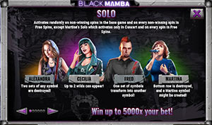 Solo on Black Mamba slot machine