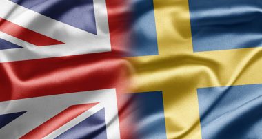 Flag of Great Britain and Sweden whose regulators have just signed a MoU