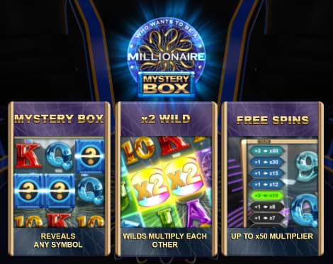 Millionaire Mystery Box slot features