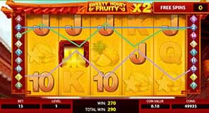 Free spins on Sweety Honey Fruity