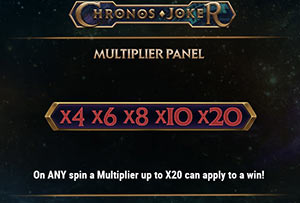 Multiplier panel on Chronos Joker