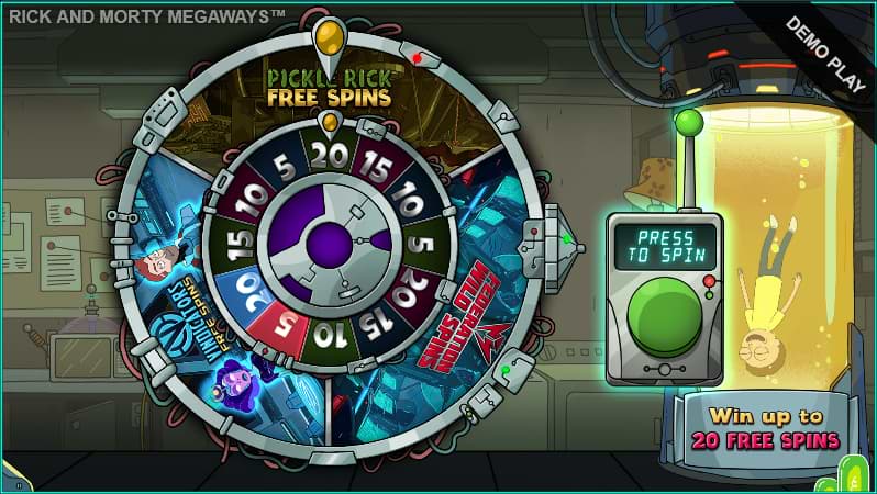 Rick and Morty free spins feature