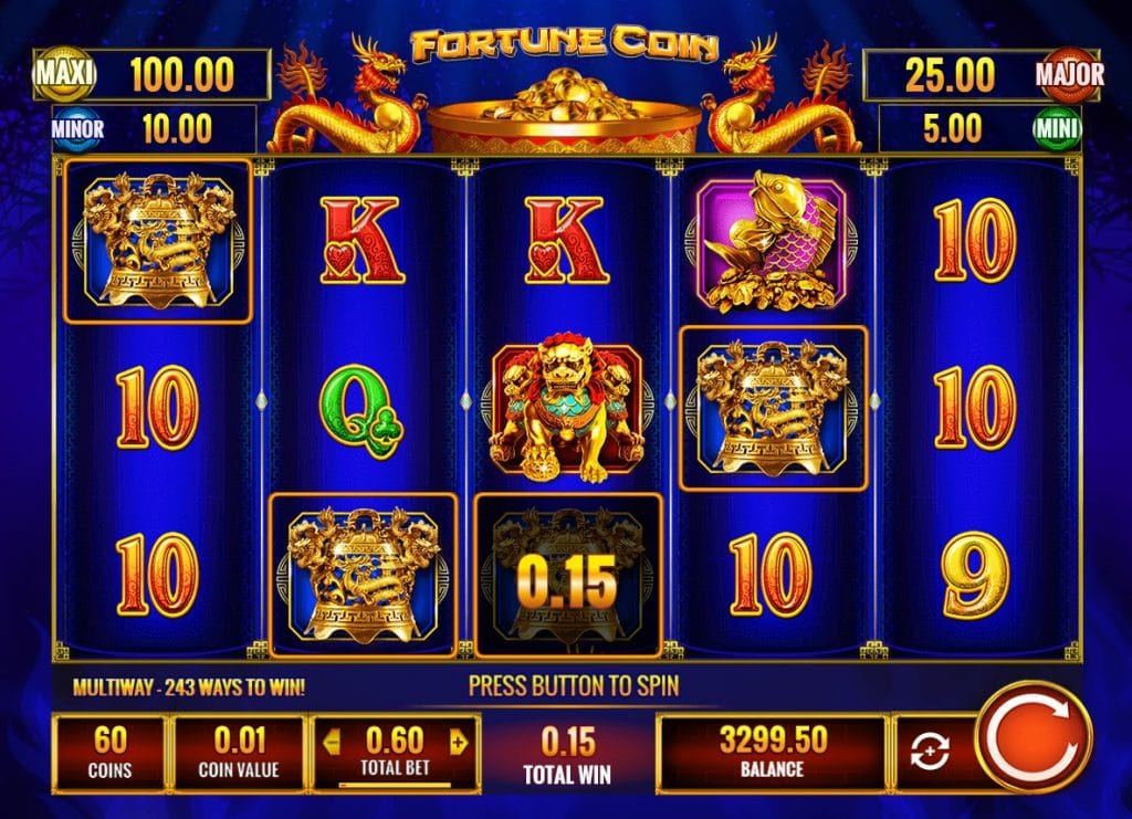 Fortune Coin slot screenshot