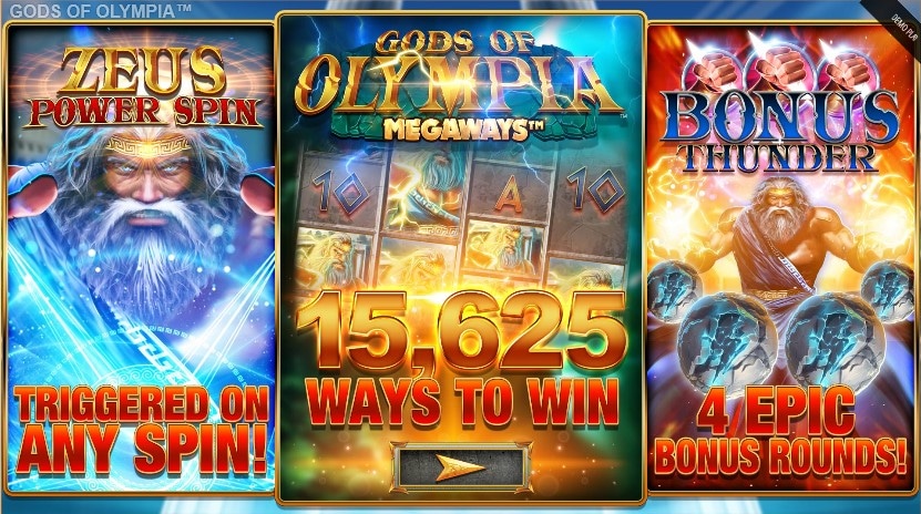 Gods of Olympia Megaways features