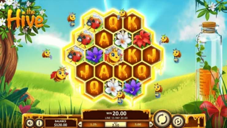 The Hive slot online screenshot