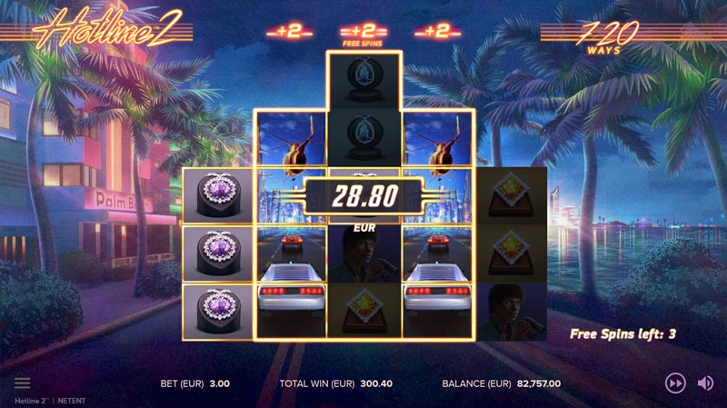 Hotline 2 free spins