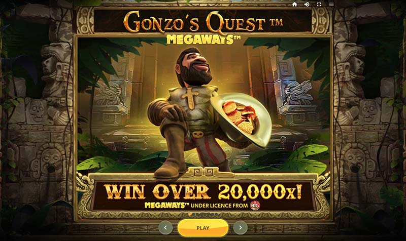 Gonzo's Quest Megaways™ screenshot start