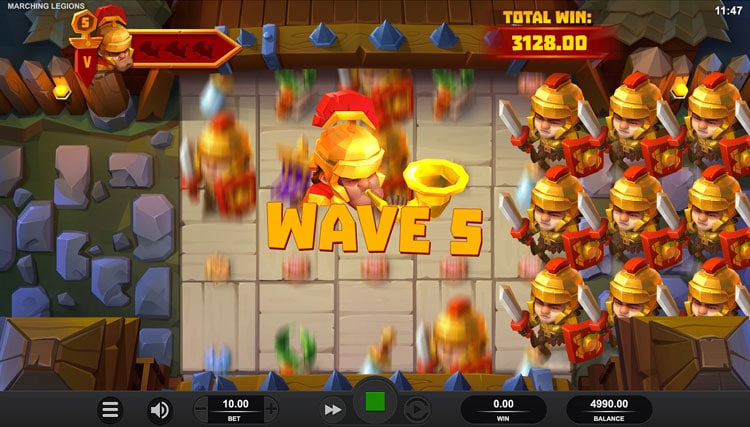 Marching Legions free spins screenshot