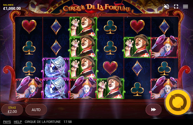 Cirque de la Fortune slot screenshot