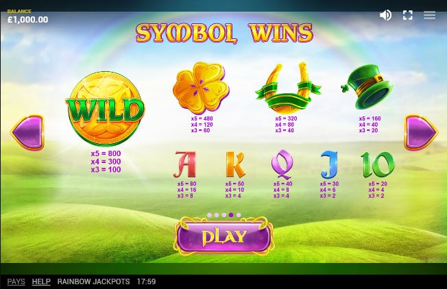 Rainbow Riches symbols