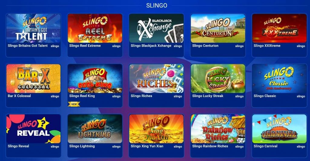 All British Casino Slingo Games