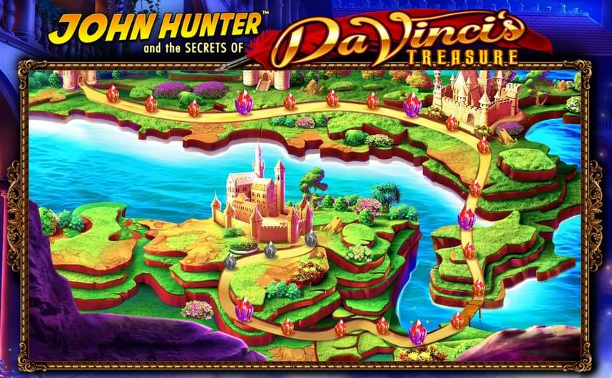 Da Vinci's Treasure online slot map