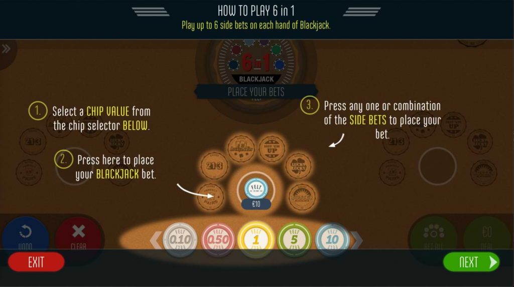 How to play 6 in 1 Blackjack