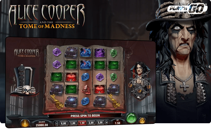 Alice Cooper and the Tome of Madness slot