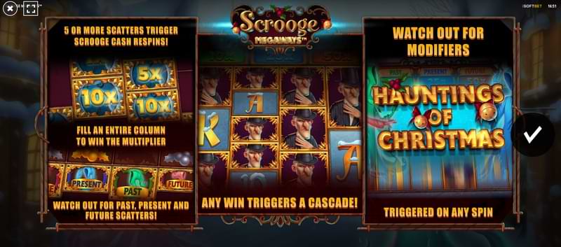 Scrooge Megaways bonus features
