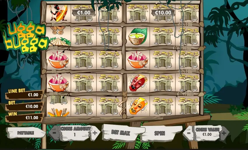 Ugga Bugga slot machine screenshot