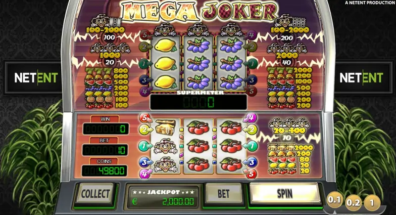 Mega Joker slot screenshot