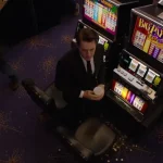 Screenshot of Dougie/Dale Cooper of the Twin Peaks casino scene